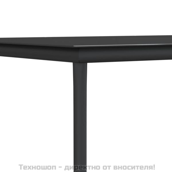 Градински комплект от 5 части с възглавници полиратан и стомана