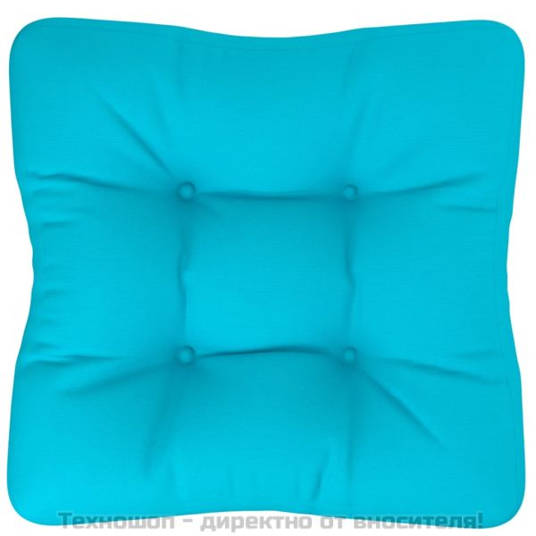 Възглавница за палетен диван тюркоаз 60x61,5x10 см плат Оксфорд