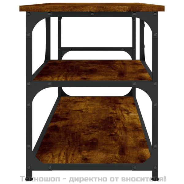 ТB шкаф, опушен дъб, 103x38x46,5 см, инженерно дърво и стомана