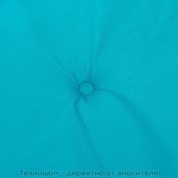 Възглавници за столове с ниски облегалки 4 бр тюркоаз текстил