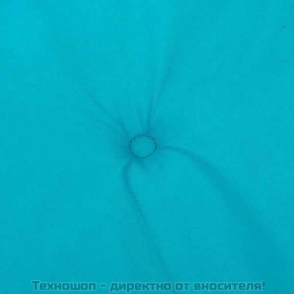 Възглавници за столове с ниски облегалки 6 бр тюркоаз текстил