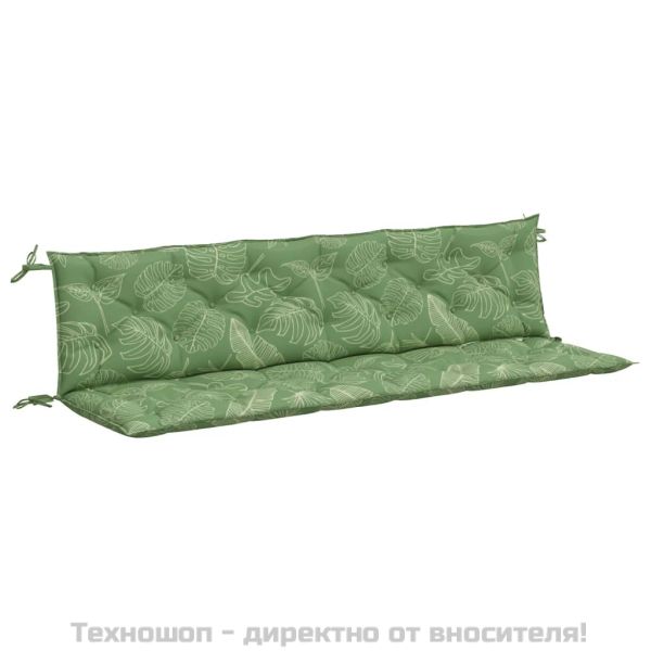 Възглавници за градински пейки 2 бр на листа 200x50x7 см плат