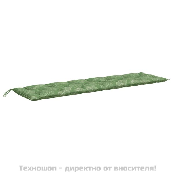 Възглавници за градински пейки 2 бр на листа 200x50x7 см плат