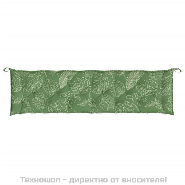 Възглавници за градински пейки 2 бр на листа 200x50x7 см плат