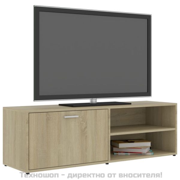ТВ шкаф, дъб сонома, 120x34x37 см, инженерно дърво