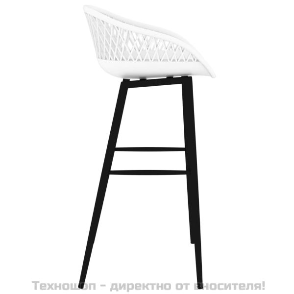 Бар столове, 2 бр, бели