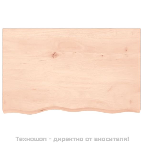 Стенен рафт, 80x50x(2-4) см, необработен масивен дъб