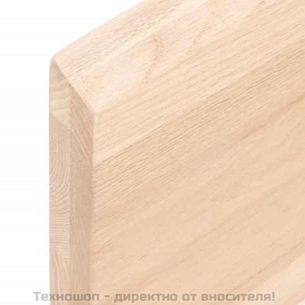 Стенен рафт, 80x50x(2-4) см, необработен масивен дъб