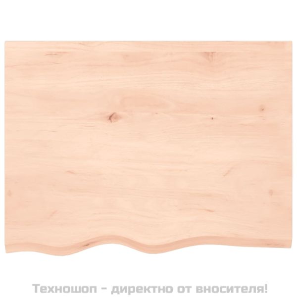 Стенен рафт, 80x60x(2-6) см, необработен масивен дъб