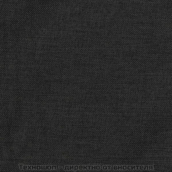 Затъмняваща завеса с куки, имитираща лен, антрацит, 290x245 см