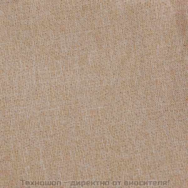 Затъмняваща завеса с пръстени имитация лен бежова 290x245 см