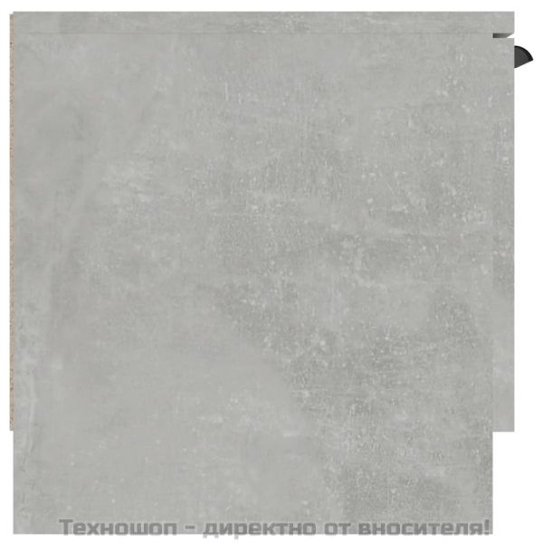 ТВ шкаф, бетонно сиво, 102x35x36,5 см, инженерно дърво