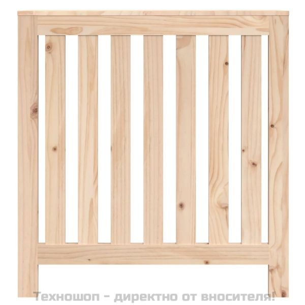 Параван за радиатор 79,5x19x84 см борово дърво масив