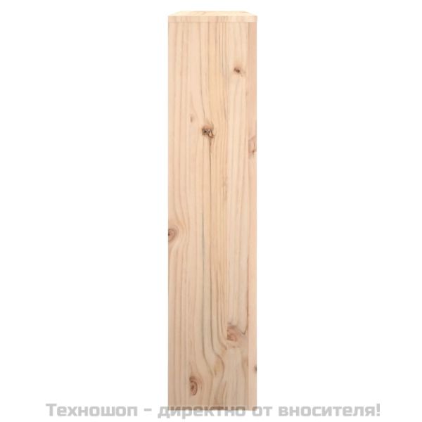 Параван за радиатор 79,5x19x84 см борово дърво масив