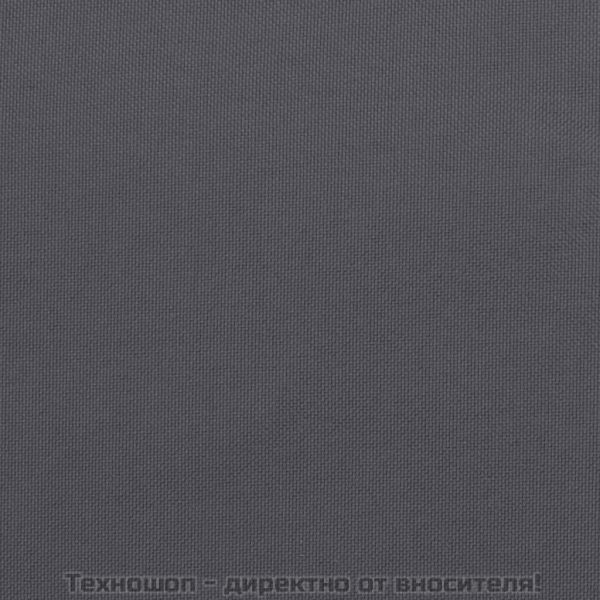 Палетна възглавница, антрацит, 120x80x12 см, текстил