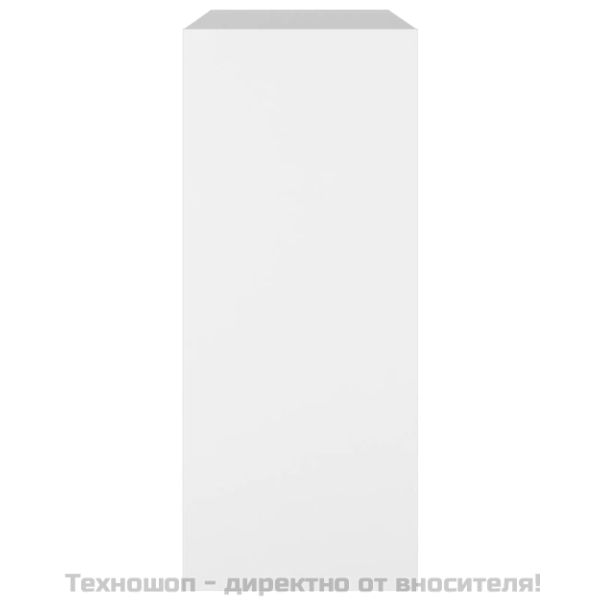 Библиотека/разделител за стая, бяла, 80x30x72 см