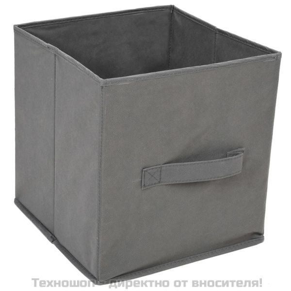 Шкаф за съхранение 3 чекмеджета плат сив 34x34x101 см стомана