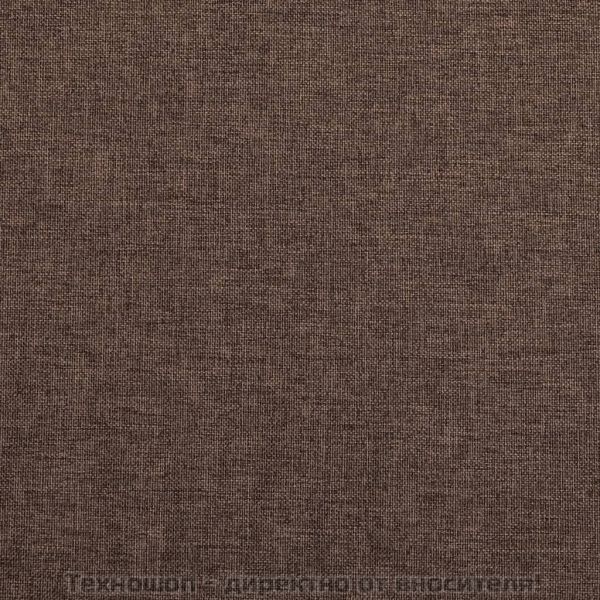 Затъмняваща завеса с куки, имитираща лен, таупе, 290x245 см