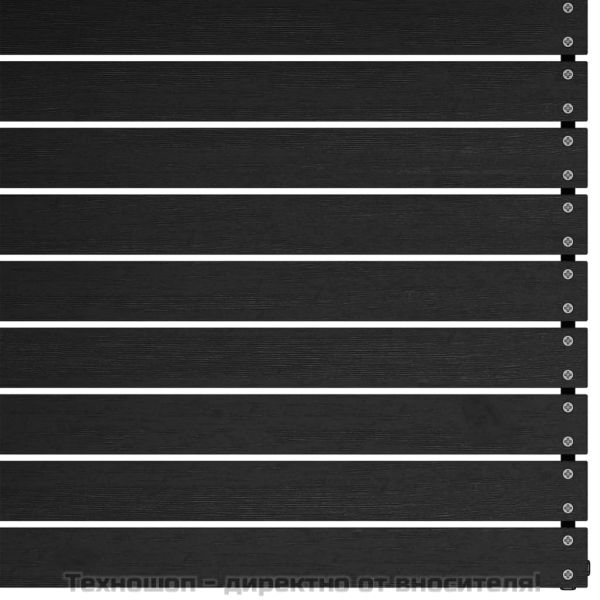 Градински средни дивани от палети, 2 бр, черни, бор масив