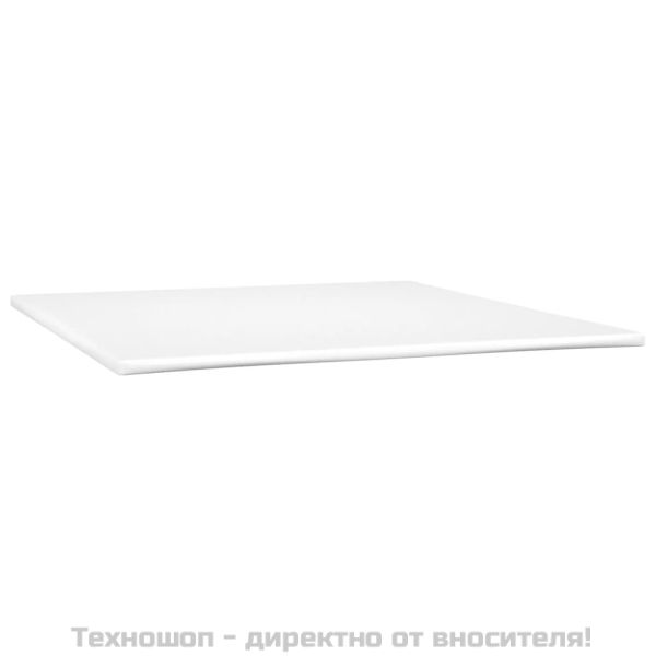 Боксспринг легло с матрак, бяло, 180x200 см, изкуствена кожа