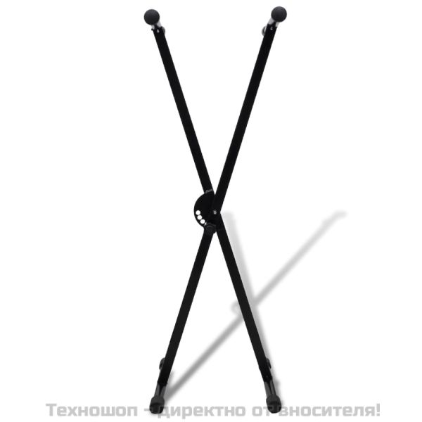 Регулируема единична стойка за синтезатор с Х-рамка