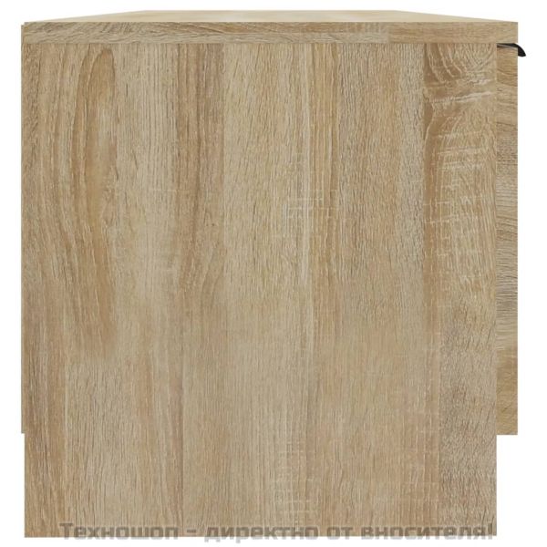 ТВ шкаф, бетонно сиво, 102x35x36,5 см, инженерно дърво