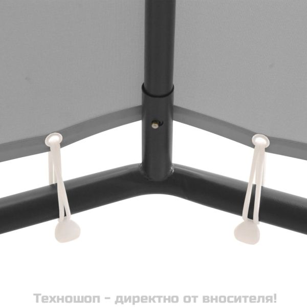 Градински навес, 4x4 м, антрацит