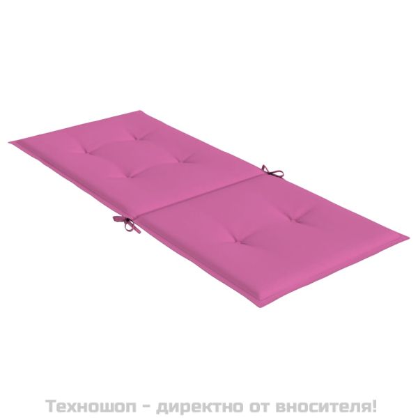 Възглавници за столове с висока облегалка 6 бр розови текстил