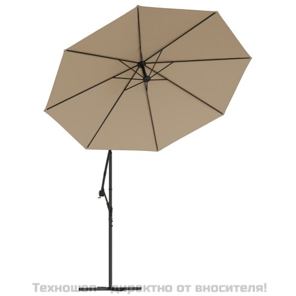 Резервно покривало за чадър с чупещо рамо, таупе, 300 см