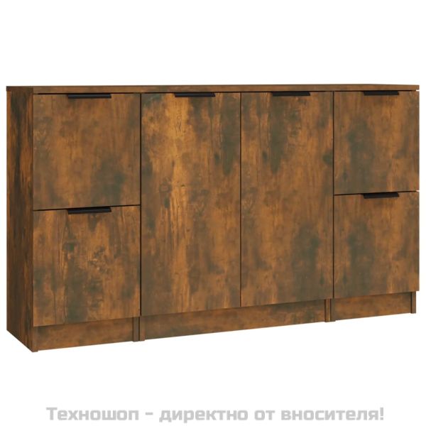 Сайдборди, 3 бр, опушен дъб, инженерно дърво