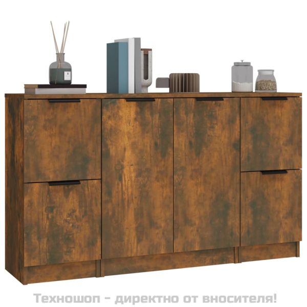 Сайдборди, 3 бр, опушен дъб, инженерно дърво