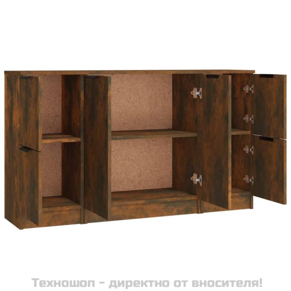 Сайдборди, 3 бр, опушен дъб, инженерно дърво