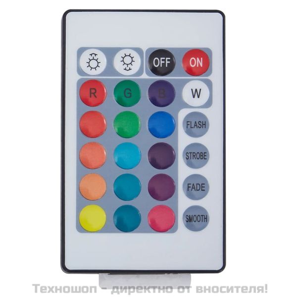 Геймърски стол RGB LED осветление черно/бяло изкуствена кожа