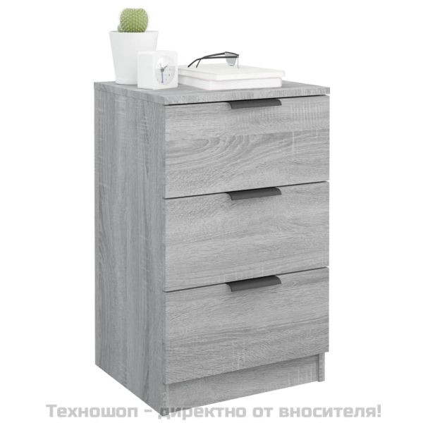 Нощно шкафче, сив сонома, 40x36x65 см