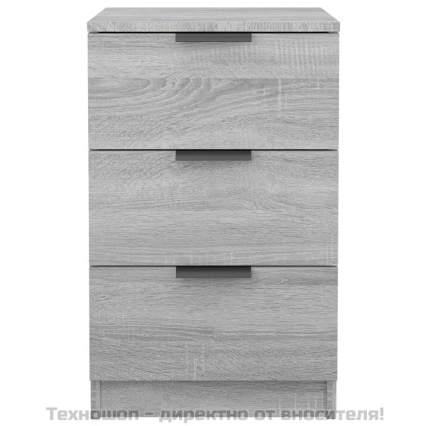 Нощно шкафче, сив сонома, 40x36x65 см