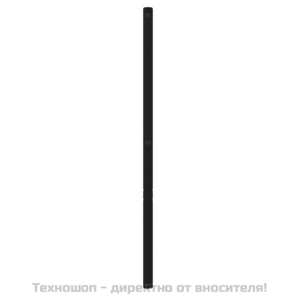Метална табла за глава, черна, 160 см