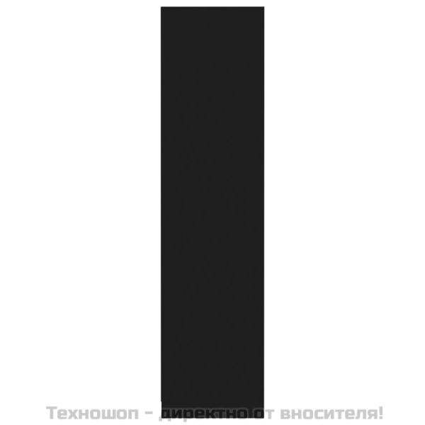 Гардероб, черен, 50x50x200 см, инженерно дърво