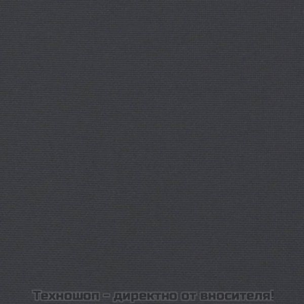 Шалте за шезлонг, черно, 200x60x3 см, Оксфорд плат