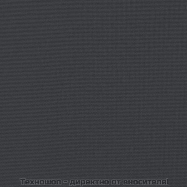 Шалте за шезлонг, черно, 200x50x3 см, Оксфорд плат