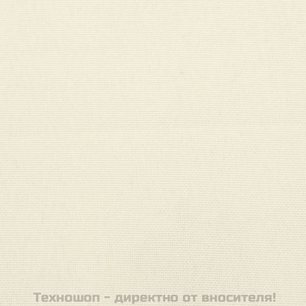 Възглавници за стол с облегалка 6 бр кремави 120x50x3 см плат