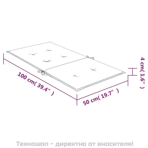 Възглавници за стол с ниска облегалка 2 бр многоцветни текстил