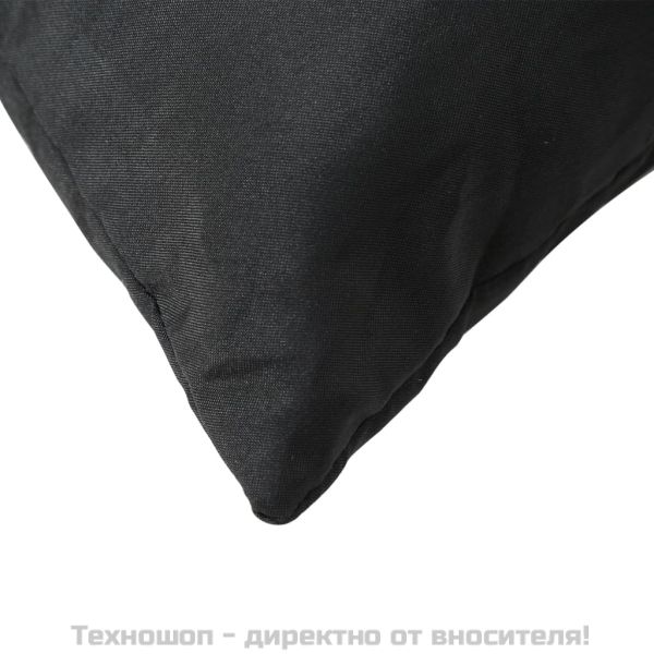 Палетни възглавници, 3 бр, черни, Оксфорд плат