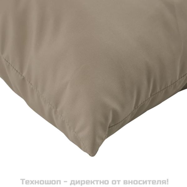 Палетни възглавници, 3 бр, таупе, Оксфорд плат