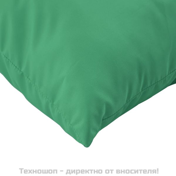 Палетни възглавници, 3 бр, зелени, Оксфорд плат