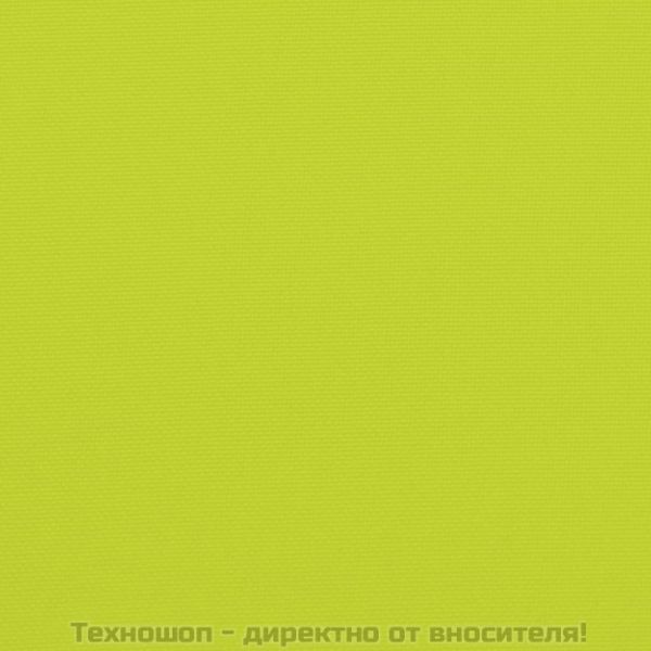 Възглавници за столове 4 бр яркозелени 120x50x3 см плат