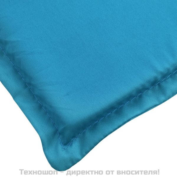 Шалте за шезлонг, синьо, 200x70x3 см, Оксфорд плат