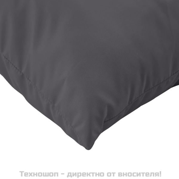Палетни възглавници, 3 бр, антрацит, Оксфорд плат