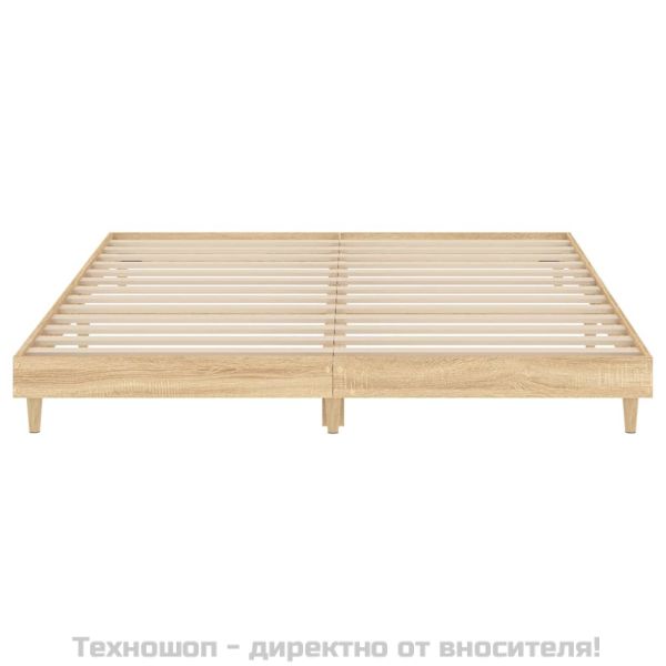 Рамка за легло без матрак сонома дъб 120x200 см инженерно дърво