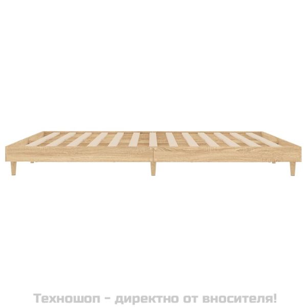 Рамка за легло без матрак сонома дъб 120x200 см инженерно дърво