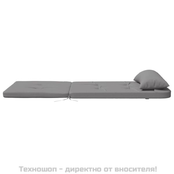 Възглавници за столове Адирондак, 2 бр, сиви, Оксфорд плат